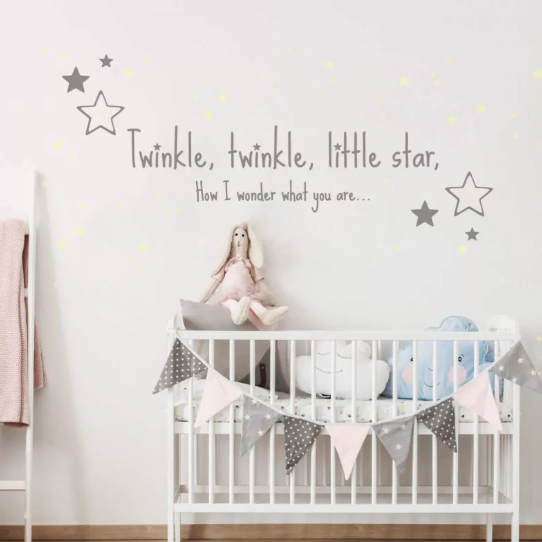 Wall-Art Wandtattoo "Twinkle little star Leuchtsterne", (1 St.), selbstkleb günstig online kaufen