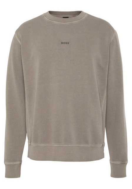 BOSS ORANGE Sweater Wefade (1-tlg) mit seitlichen Rippeinsätzen günstig online kaufen