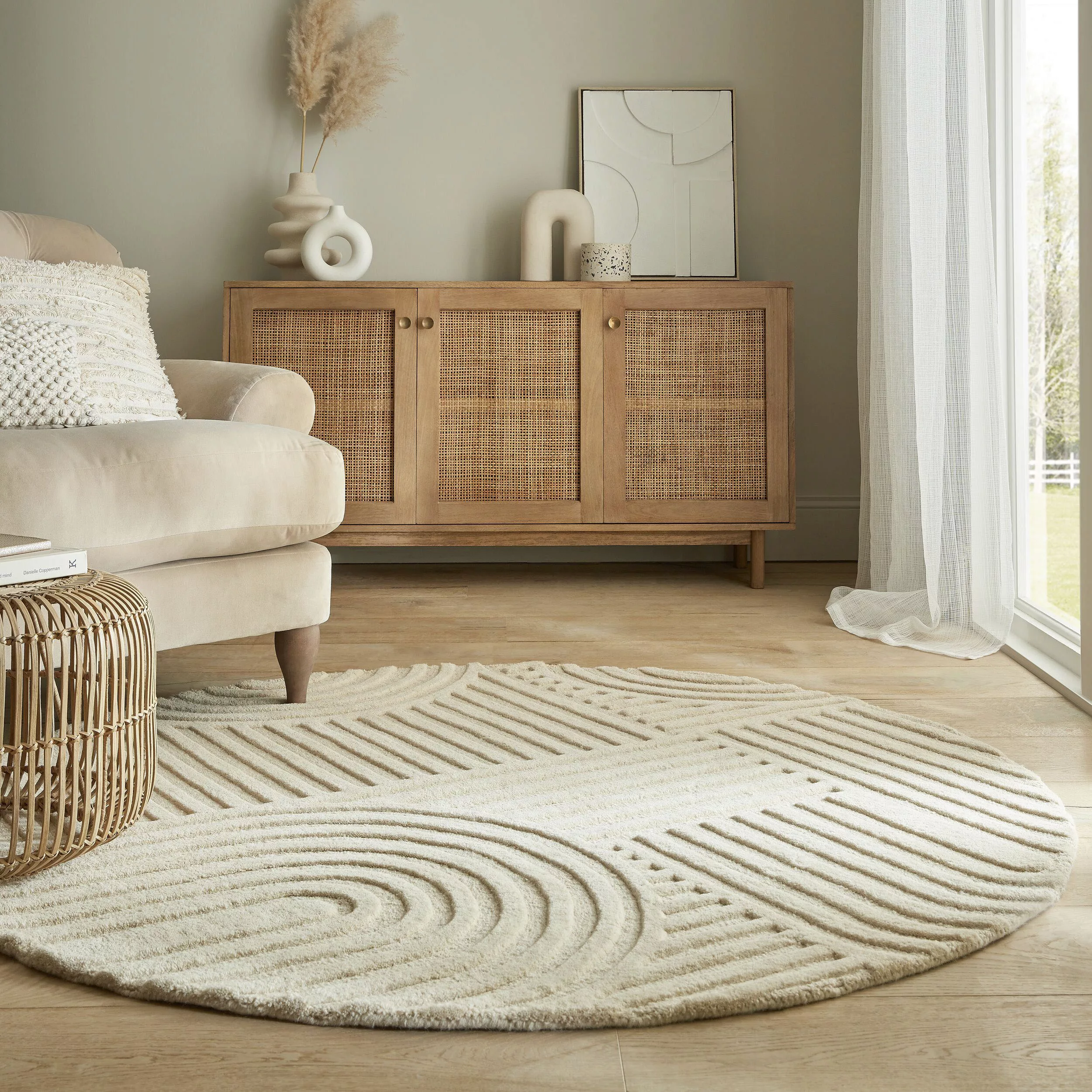 FLAIR RUGS Wollteppich »Zen Garden«, 100% Wolle, Hoch-Tief-Effekt, auch als günstig online kaufen