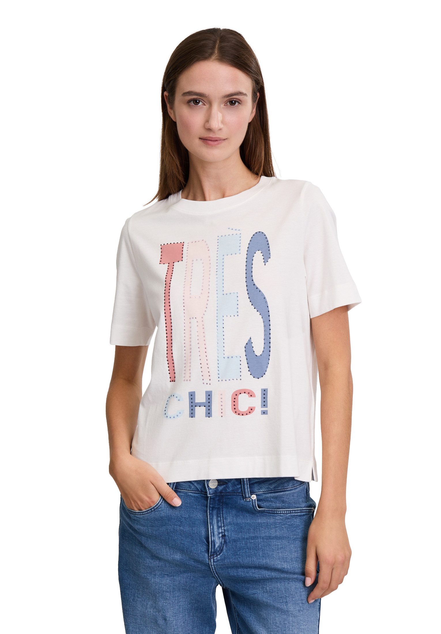 Cartoon Kurzarmshirt Cartoon Damen Printshirt mit günstig online kaufen