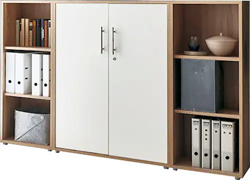 BMG Möbel Büromöbel-Set "TABOR 2 niedrig", (Set, 2 tlg.) günstig online kaufen