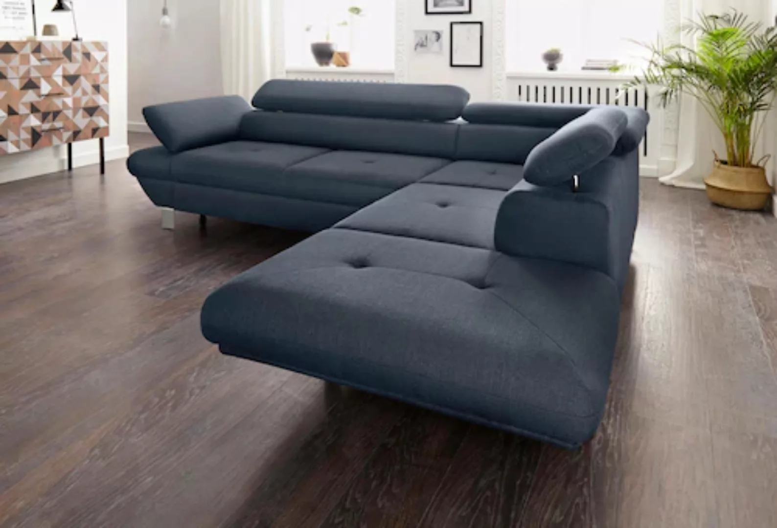 exxpo - sofa fashion Ecksofa Elio, wahlweise mit Bettfunktion, L-Form günstig online kaufen