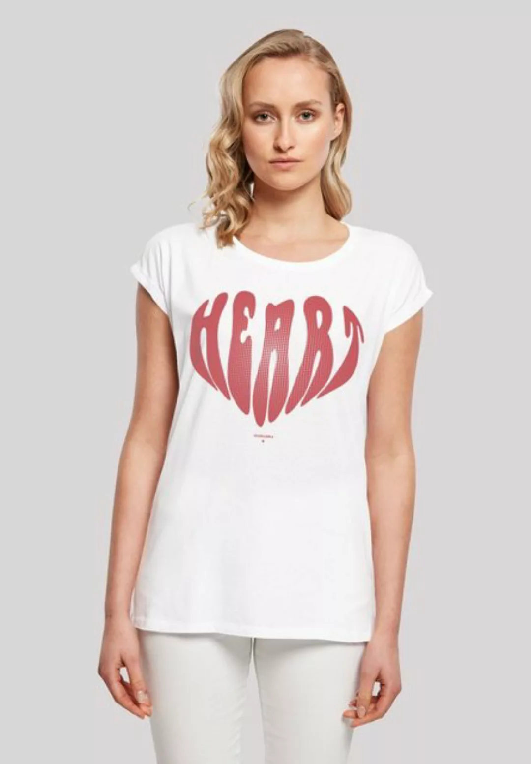 F4NT4STIC T-Shirt "Valentinstag Herz Rot", Print günstig online kaufen