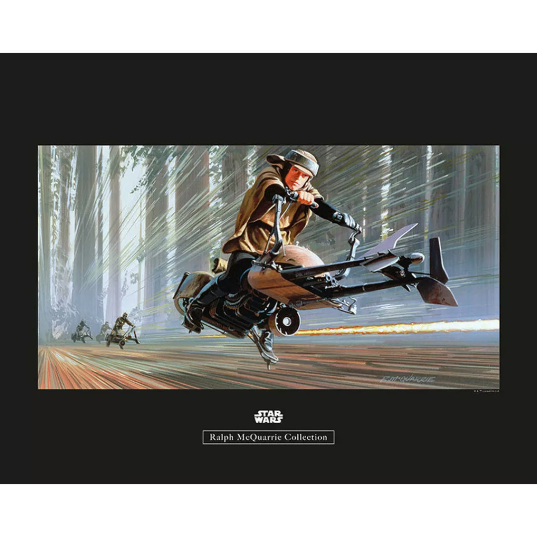 Komar Poster Star Wars Classic RMQ Endor Speeder Star Wars - Classic B/L: c günstig online kaufen