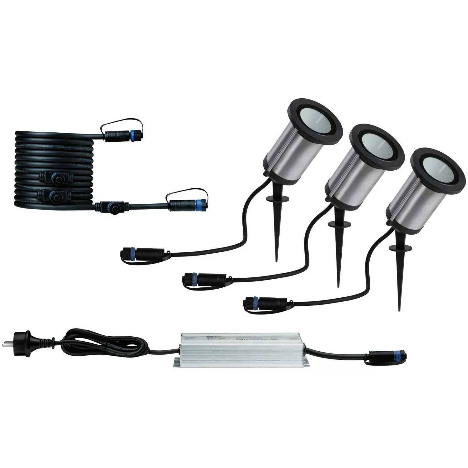 Paulmann LED Gartenstrahler "Plug & Shine", 3 flammig, Leuchtmittel LED-Mod günstig online kaufen