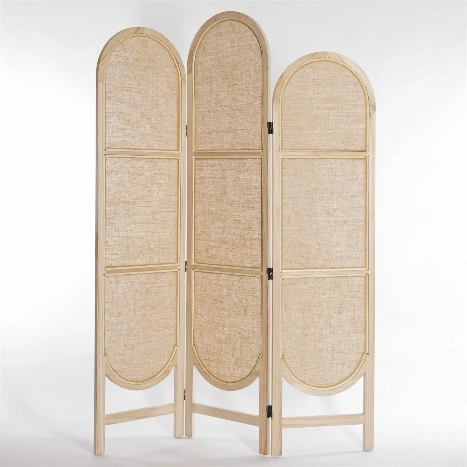 CREEDWOOD Paravent RAUMTEILER "ARCO", Leinen, 170 günstig online kaufen
