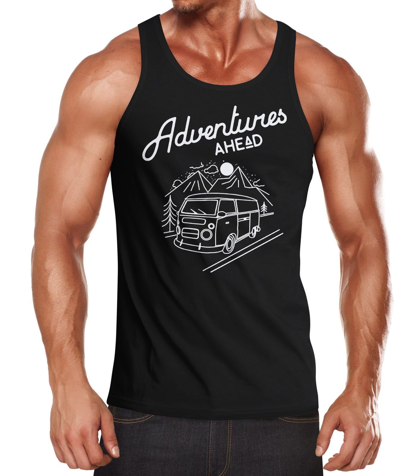 MoonWorks Tanktop Herren Tanktop Bus Retro günstig online kaufen