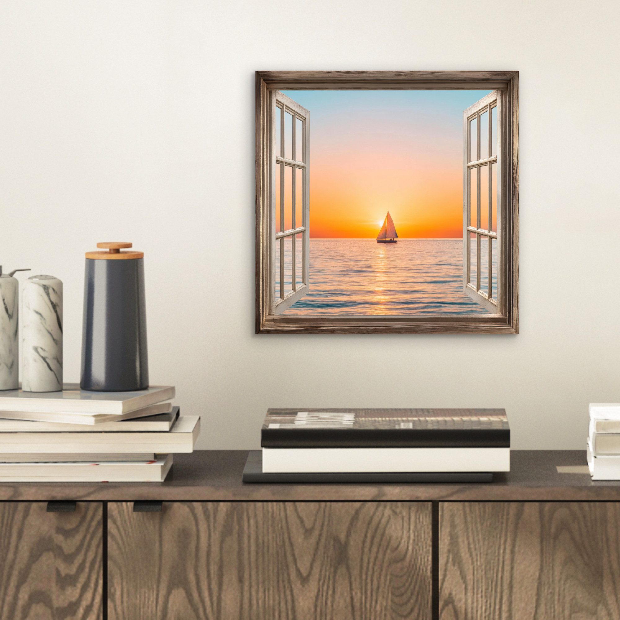 MuchoWow Metallbild Transparenter Blick - Meer günstig online kaufen