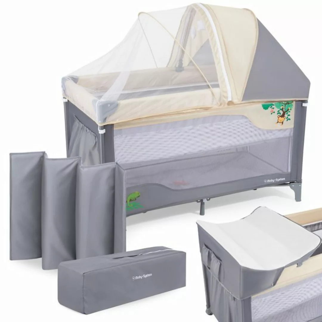 Moby-System Baby-Reisebett Kinderreisebett HUXLEY, 0 – 36 M. mit Wickelbret günstig online kaufen