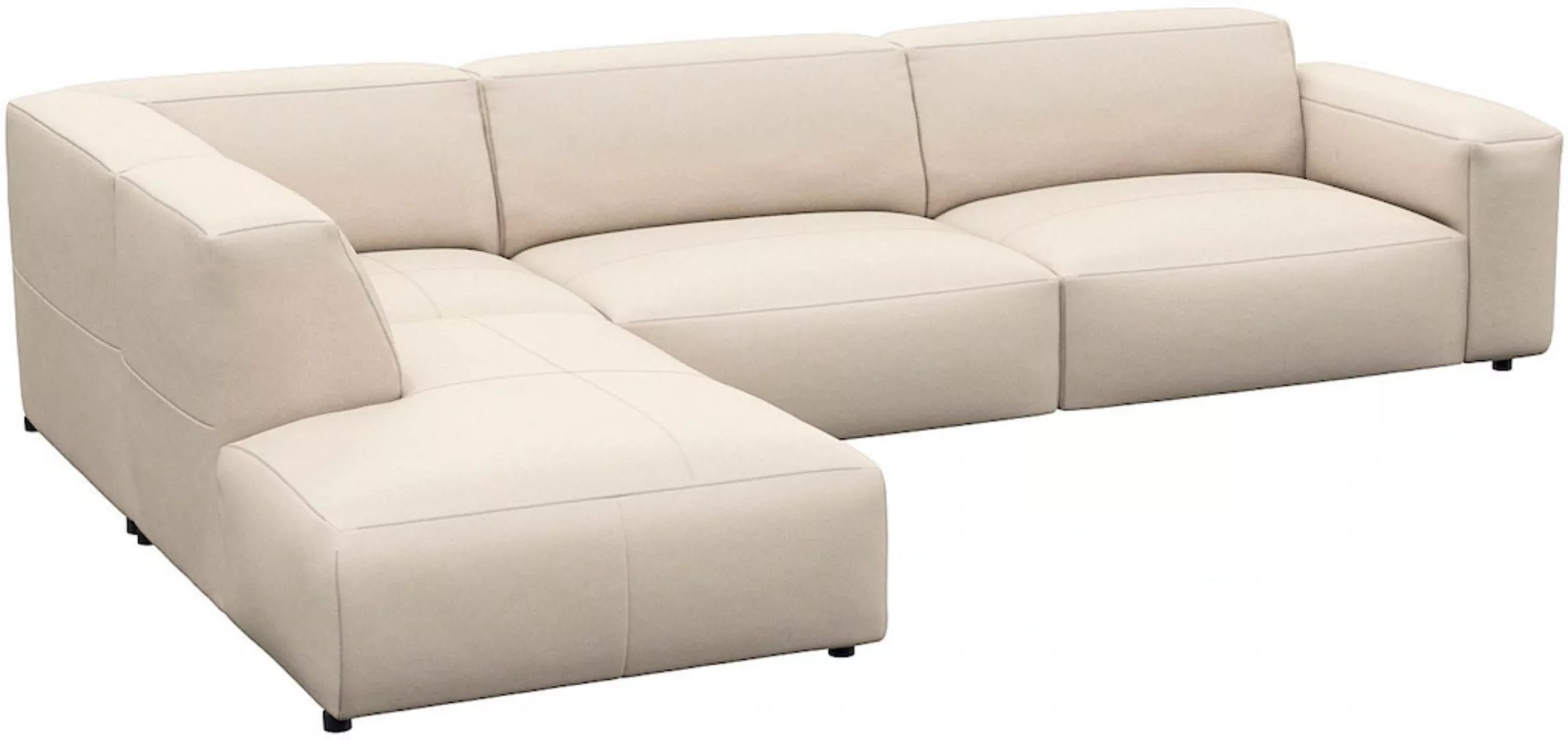 FLEXLUX Ecksofa »Lucera, super bequem durch hochwertigen Sitzaufbau mit Kal günstig online kaufen