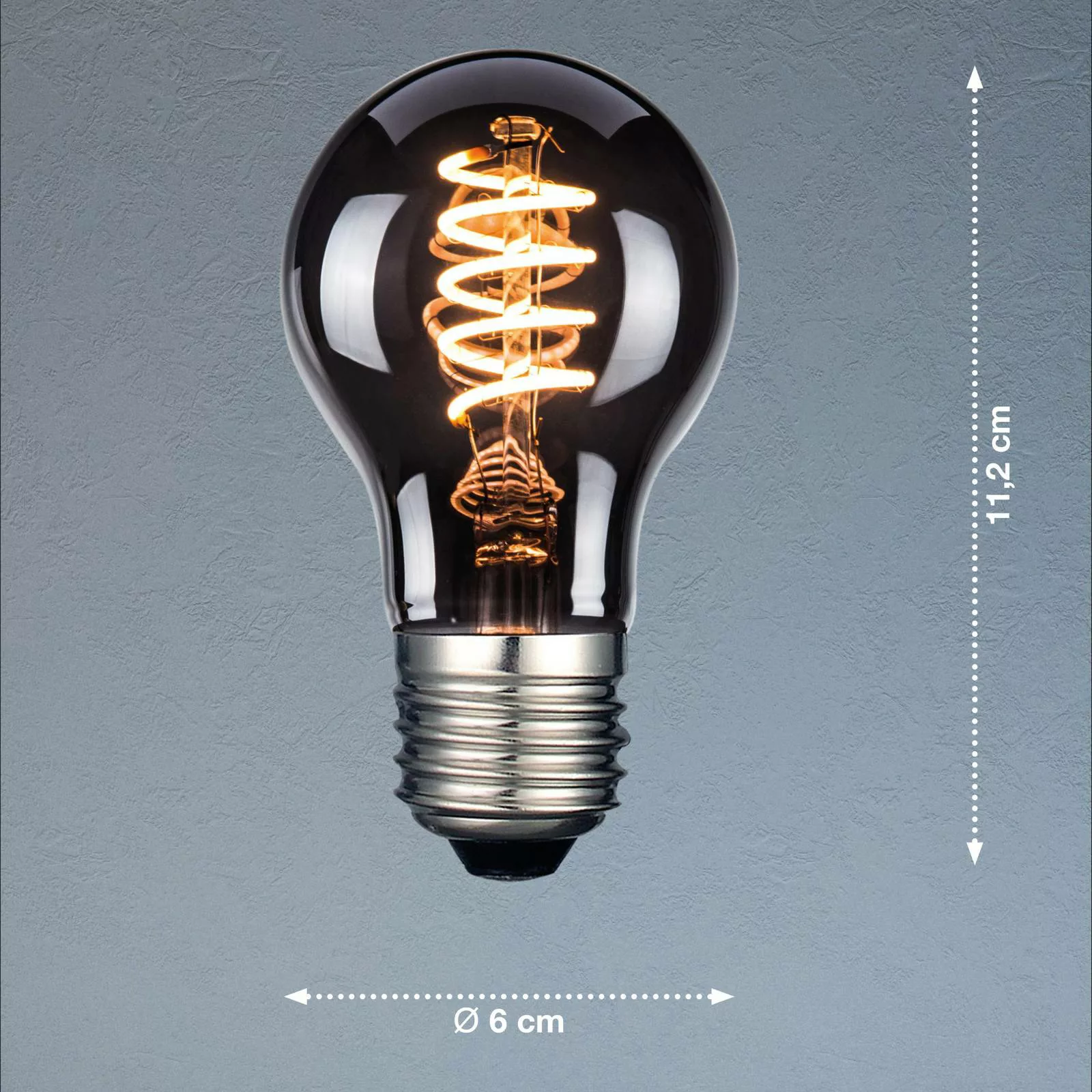 LED-Leuchtmittel, E27, A60, rauchfarben, 4 W, 1800 K, 60 lm günstig online kaufen