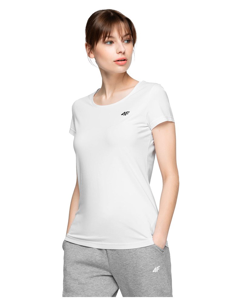 4f Kurzärmeliges T-shirt S White günstig online kaufen