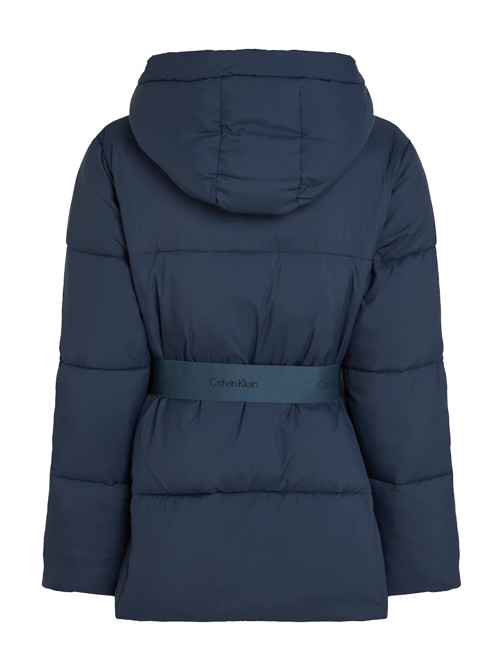 Calvin Klein Jeans Steppjacke "LOGO BELT SHORT PUFFER", mit Kapuze, mit Gür günstig online kaufen