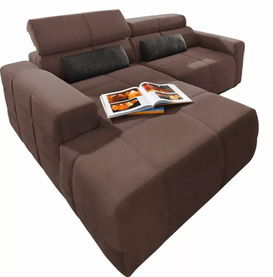 DOMO collection Ecksofa Brandon kleine Ausführung B/T/H: 214/100/80 cm, Mit günstig online kaufen