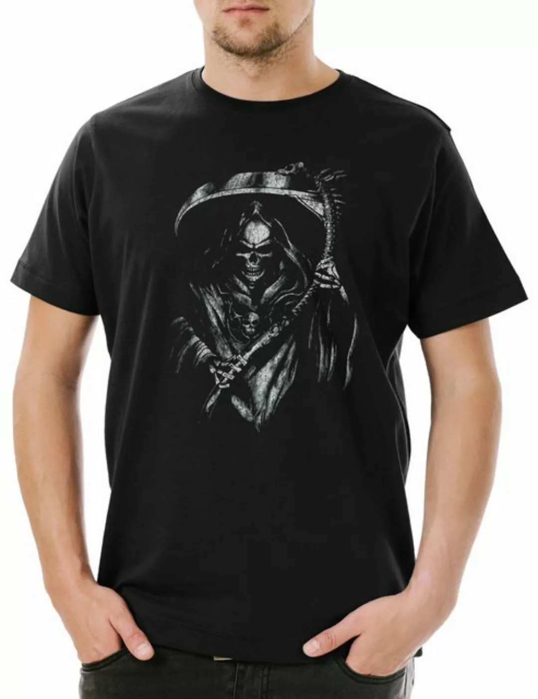 Urban Backwoods Print-Shirt Grim Reaper III Herren T-Shirt Sensenmann The D günstig online kaufen