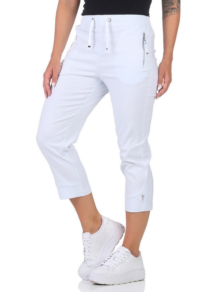 Alica Collection 7/8-Hose Sommerhose Damen Caprihose 7/8 Chinohose elastisc günstig online kaufen