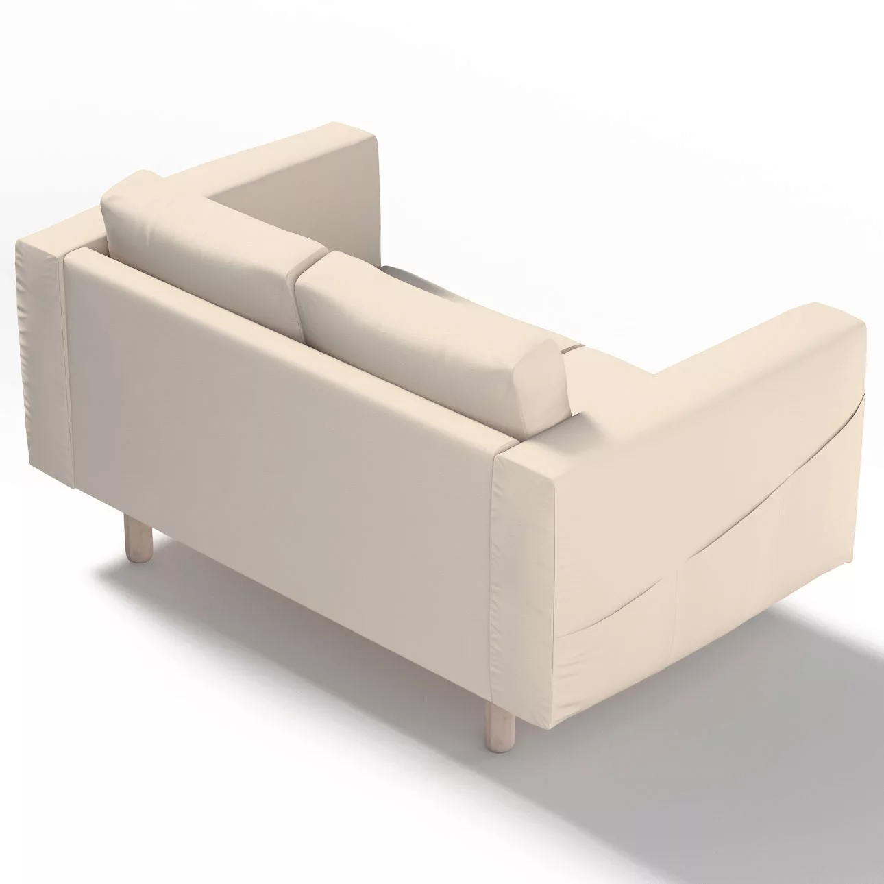 Bezug für Norsborg 2-Sitzer Sofa, naturweiß, Norsborg 2-Sitzer Sofabezug, E günstig online kaufen