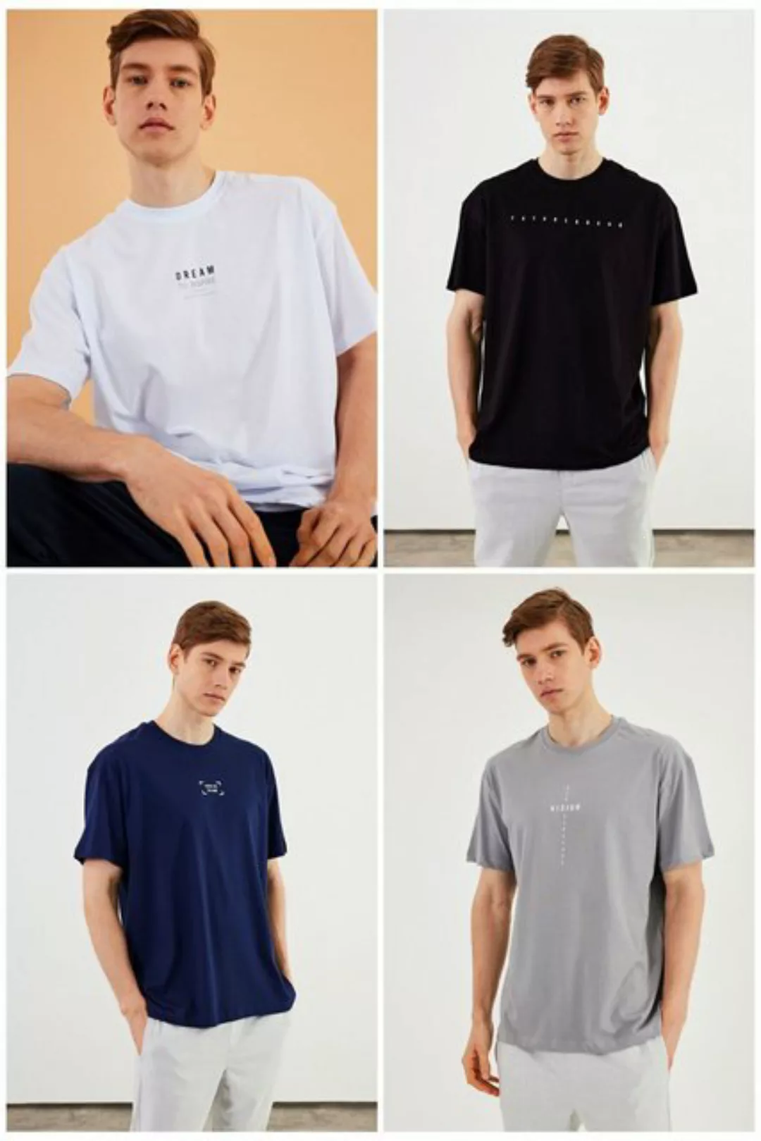 COMEOR Oversize-Shirt Herren T-Shirt: Trendige Urban Streetwear für lässige günstig online kaufen