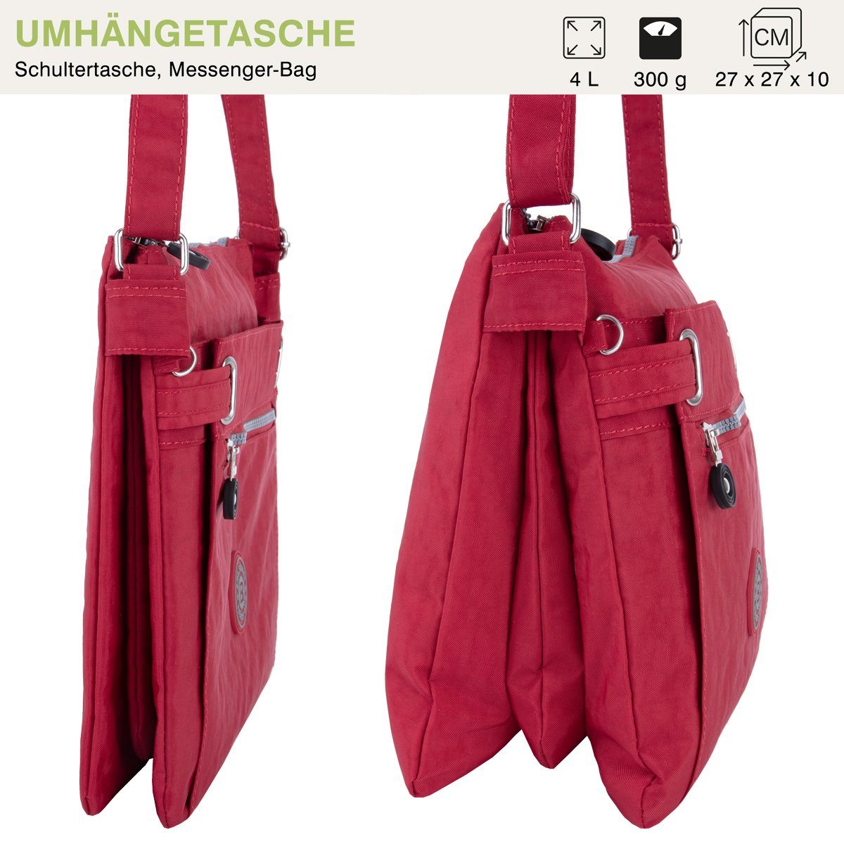 compagno Henkeltasche, Sportive Umhänge-Tasche 3-Fächer mit günstig online kaufen