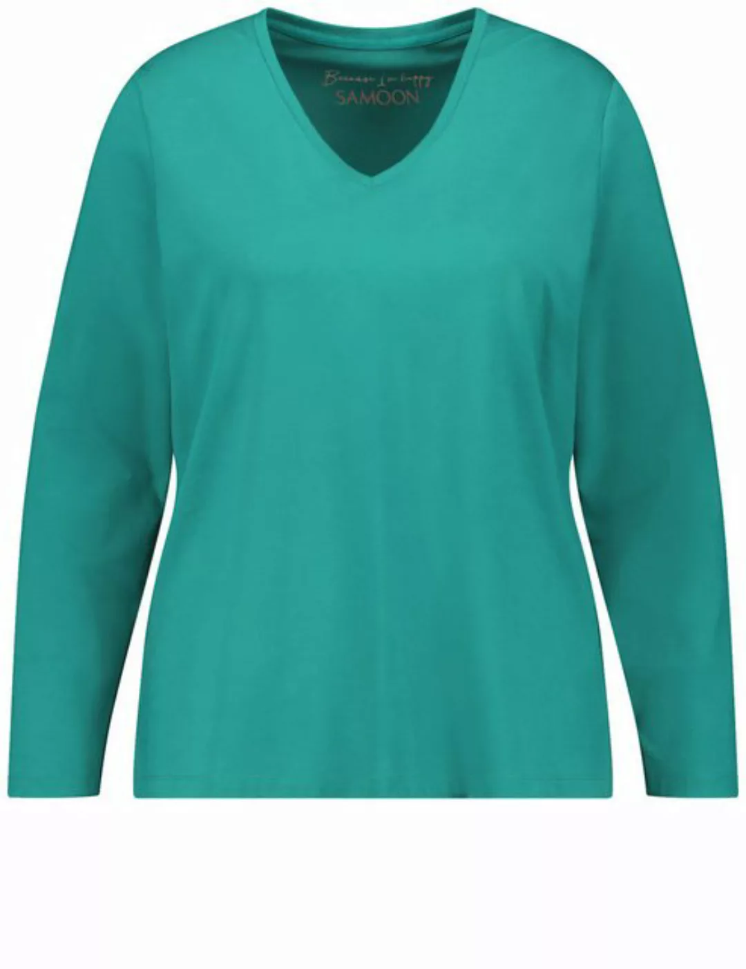 Samoon Shirtbluse Basic Langarmshirt günstig online kaufen