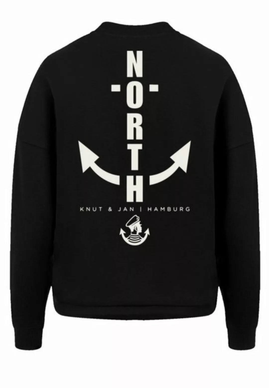 F4NT4STIC Sweatshirt North Anchor Knut & Jan Hamburg Print günstig online kaufen