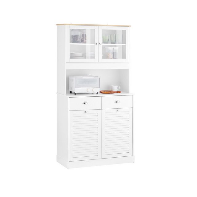 SoBuy Buffet FSB101 Küchenschrank Sideboard Hochschrank Mikrowellenschrank günstig online kaufen