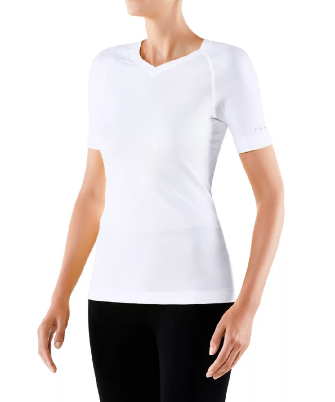 FALKE Damen Kurzarmshirt Cool, S, Weiß, Uni, 33241-286002 günstig online kaufen