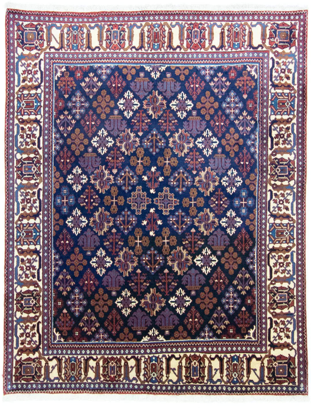 morgenland Wollteppich »Meymeh Teppich handgeknüpft blau«, rechteckig günstig online kaufen
