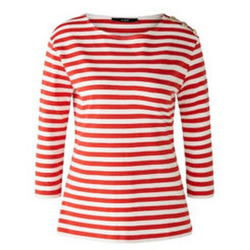 Oui  Langarmshirt Rundhals T-Shirt für Damen in unifarben günstig online kaufen