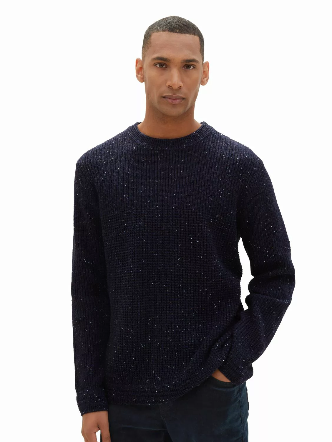 Tailor Herren Rundhals Pullover NEP STRUCTURED - Regular Fit günstig online kaufen