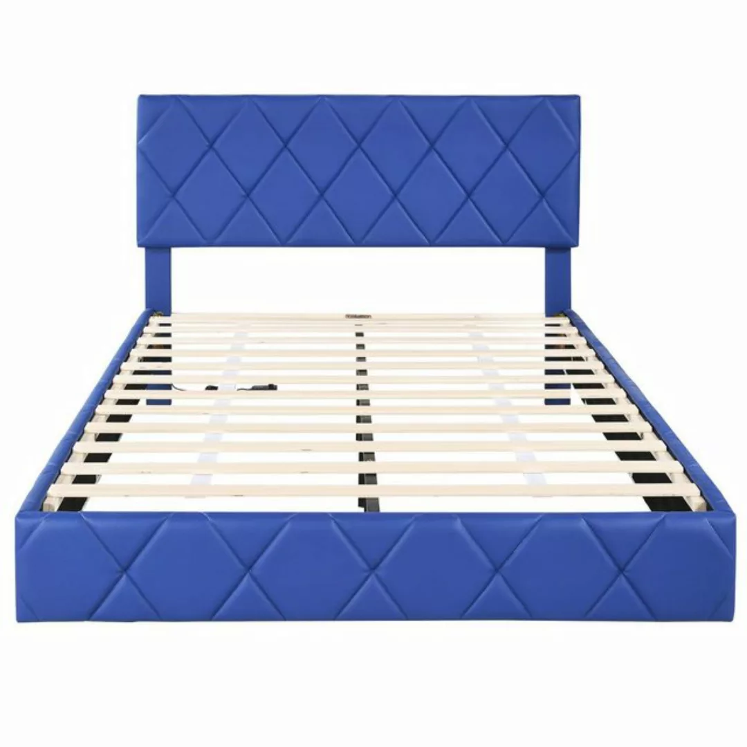 OKWISH Polsterbett Gästebett Bett Doppelbett Schwebebette (mit Lichtleisten günstig online kaufen