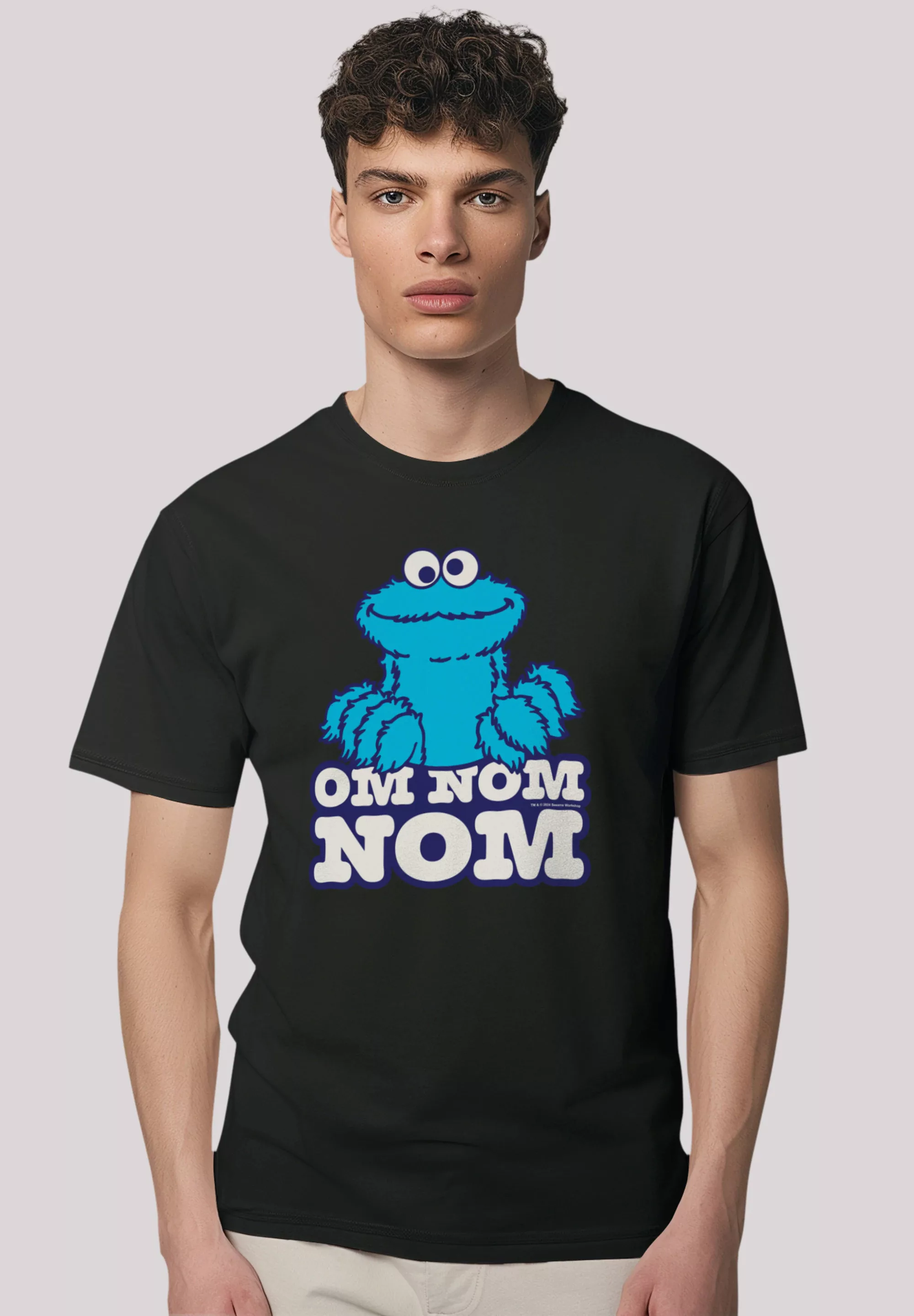 F4NT4STIC T-Shirt "Sesamstraße Cookie Monster Nom Nom", Premium Qualität günstig online kaufen