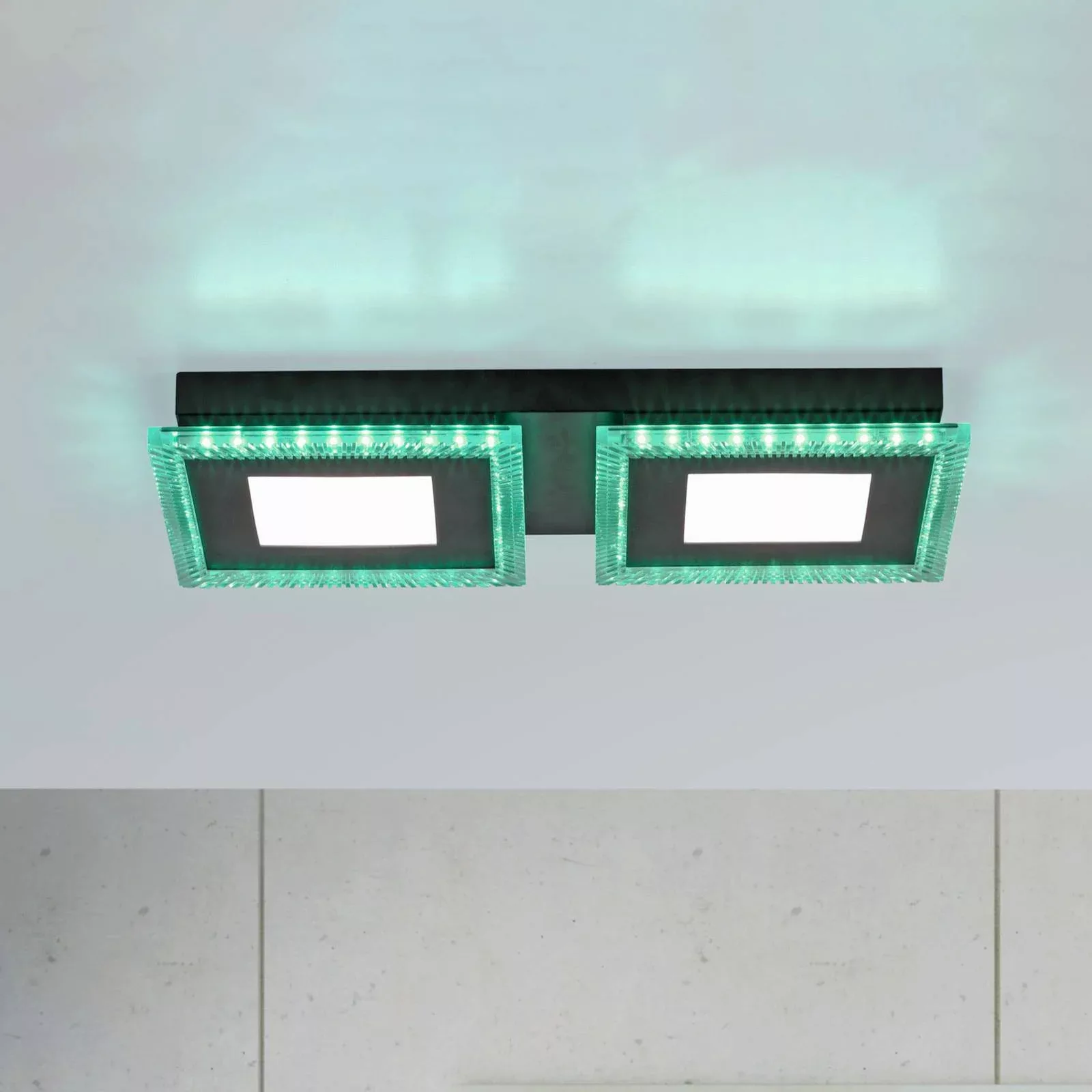 LED-Deckenlampe Acri CCT RGB Fernbedienung 44x20cm günstig online kaufen