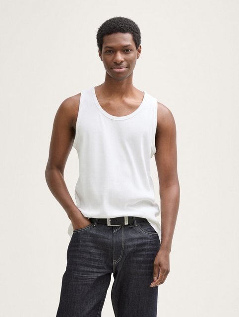 TOM TAILOR Denim Tanktop Ripp Tanktop aus Baumwolle günstig online kaufen