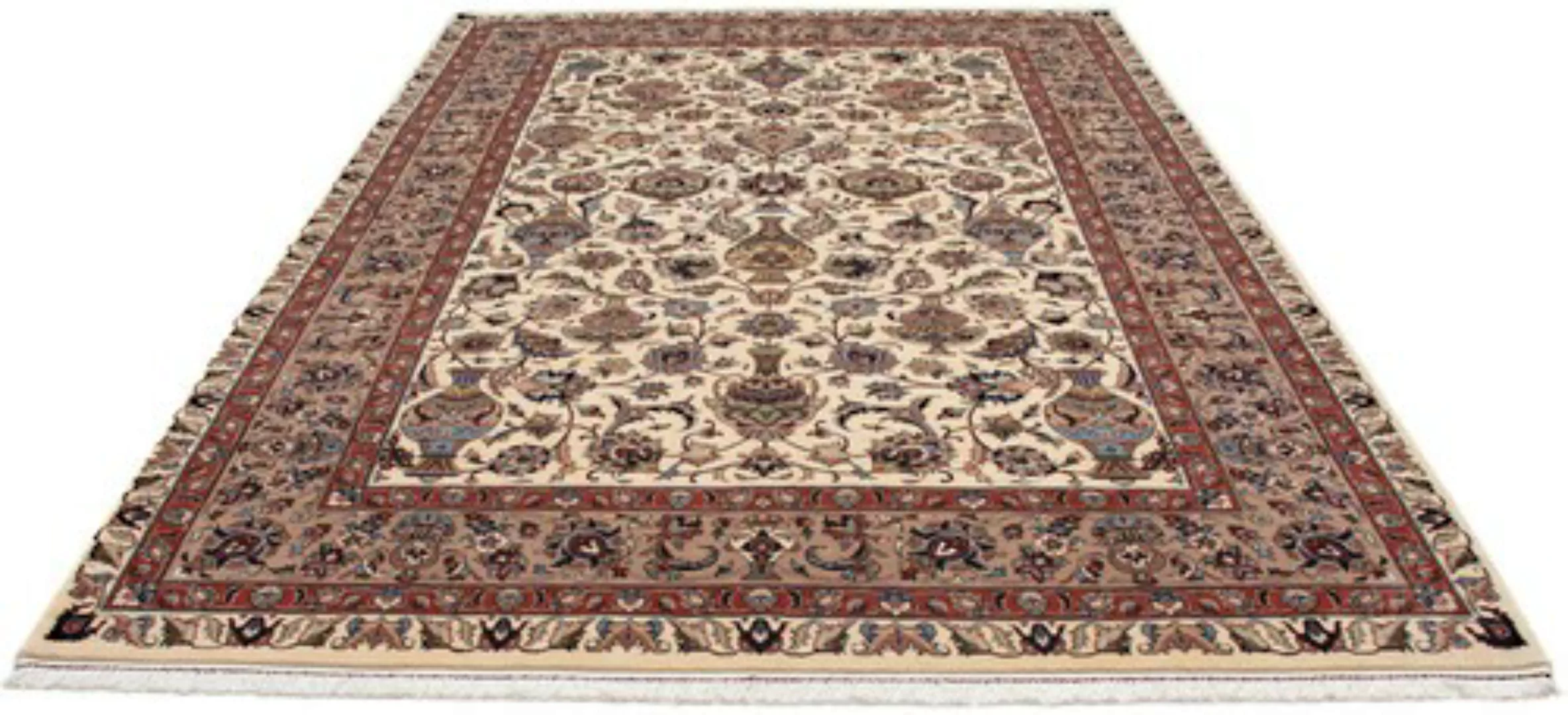 morgenland Wollteppich »Kaschmar Blumenmuster Beige 300 x 200 cm«, rechteck günstig online kaufen