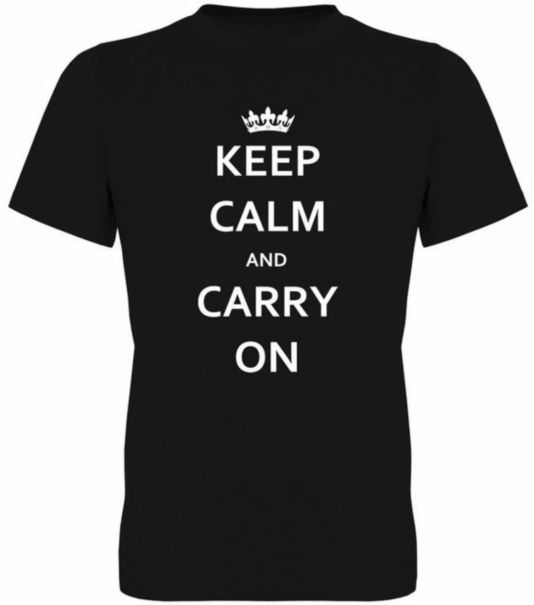 G-graphics T-Shirt Keep calm and carry on Herren T-Shirt, mit Frontprint, m günstig online kaufen