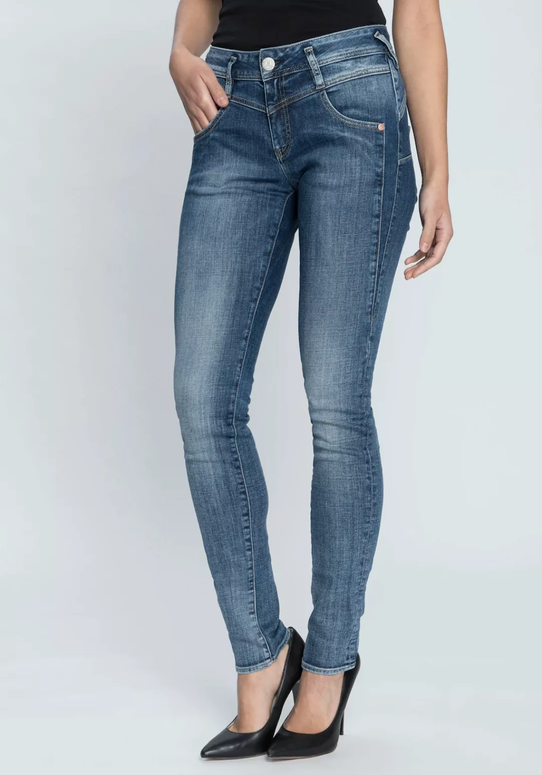 Herrlicher Slim-fit-Jeans COSY SLIM Shaping-Wirkung durch eingearbeiteten K günstig online kaufen