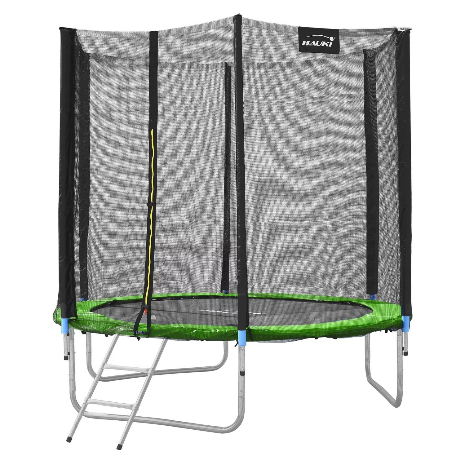 Hauki Trampolin Outdoor 183cm Grün GS Geprüft Rundes Gartentrampolin bis 10 günstig online kaufen