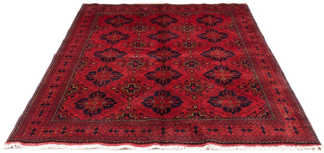 morgenland Orientteppich »Afghan - Kunduz - 200 x 156 cm - dunkelrot«, rech günstig online kaufen