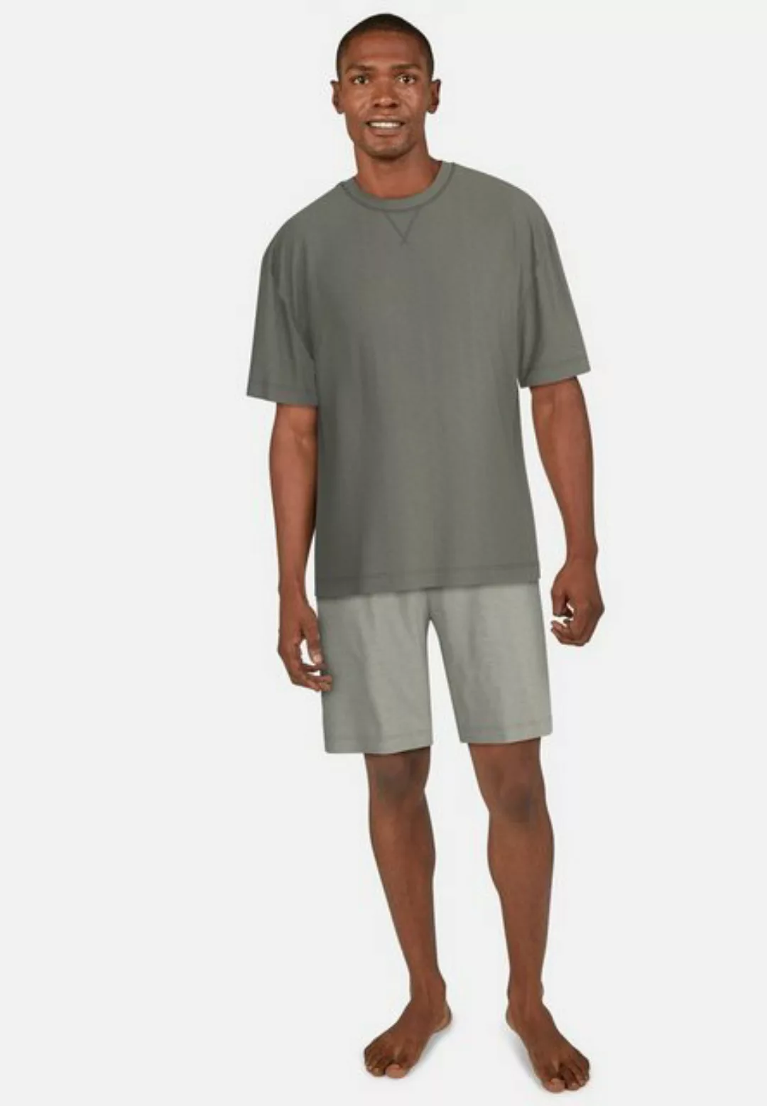 TOM TAILOR Pyjamaoberteil T-Shirt in Melange-Optik günstig online kaufen