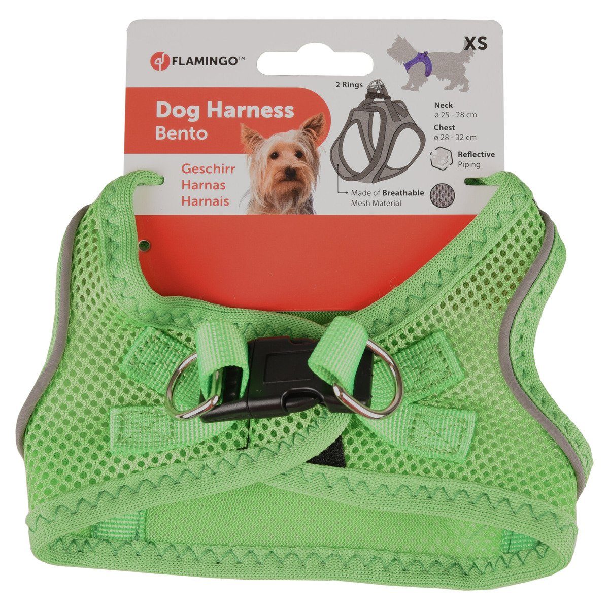 Flamingo Hunde-Geschirr Geschirr Step&Go Bento grün günstig online kaufen