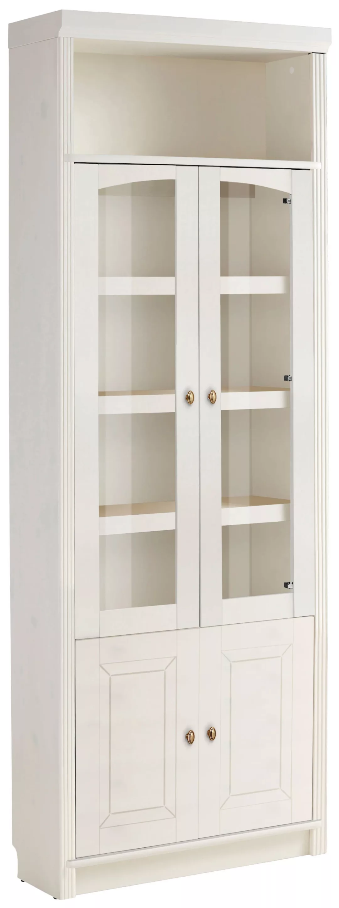 Home affaire Bücherregal "Soeren Vitrine mit 2 Glastüren, Breite/Tiefe: 80/ günstig online kaufen
