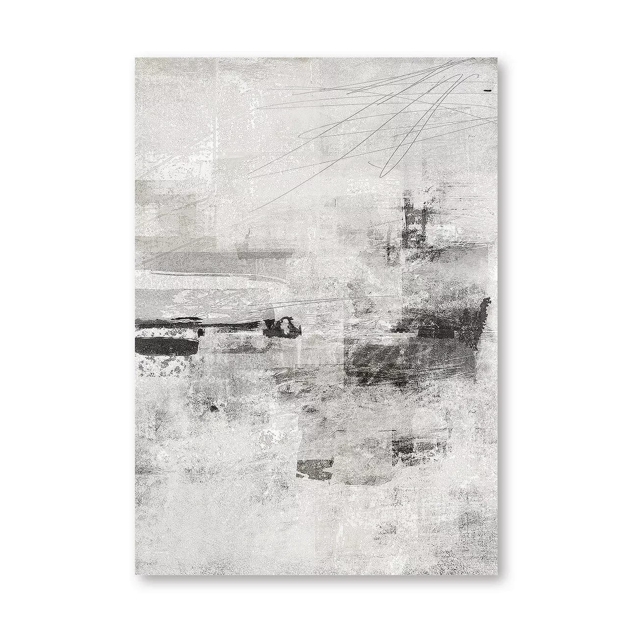 Leinwandbild Grey Abstract, 70 x 100 cm günstig online kaufen