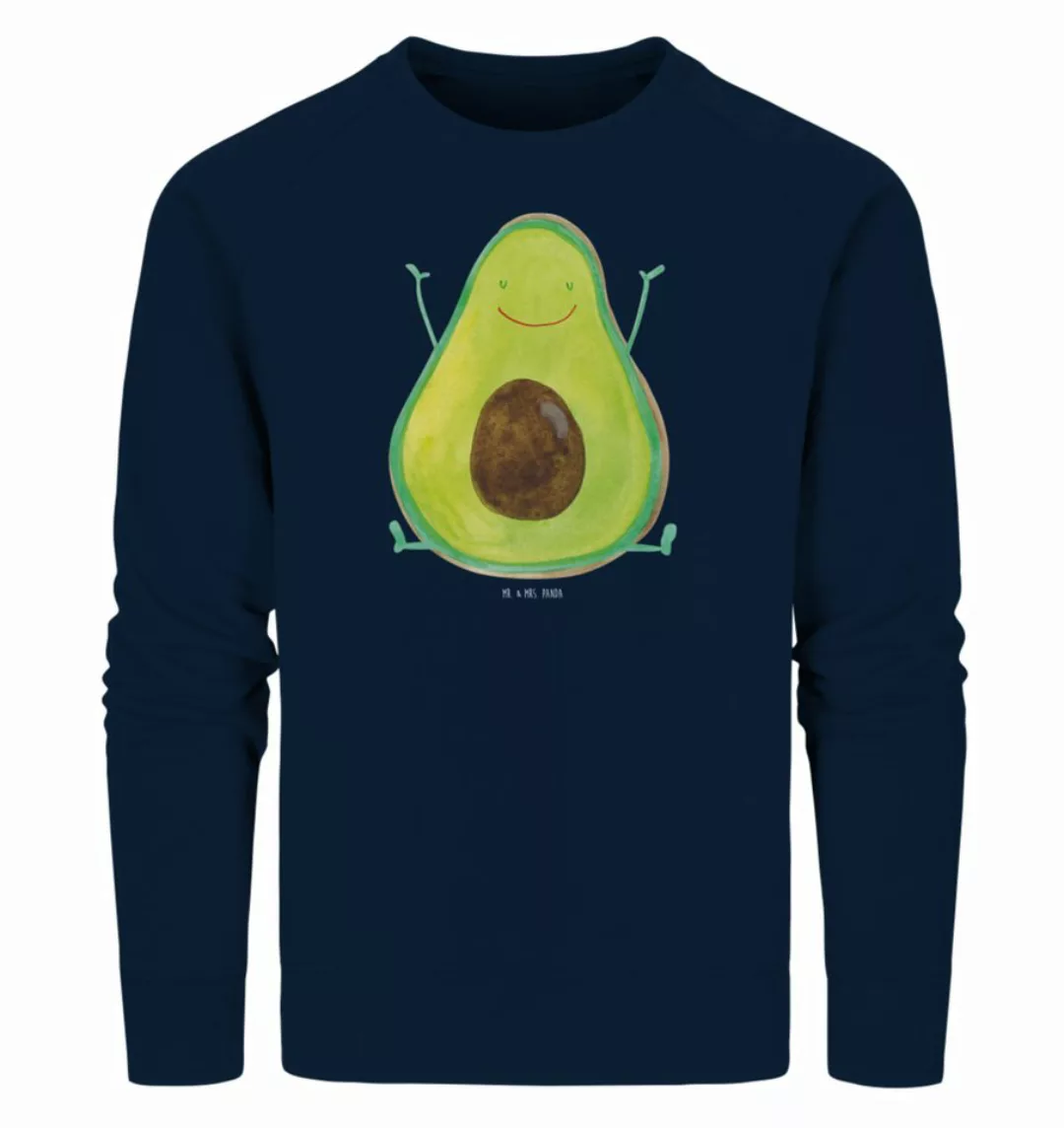 Mr. & Mrs. Panda Longpullover Größe XXL Avocado Glücklich - French Navy - G günstig online kaufen