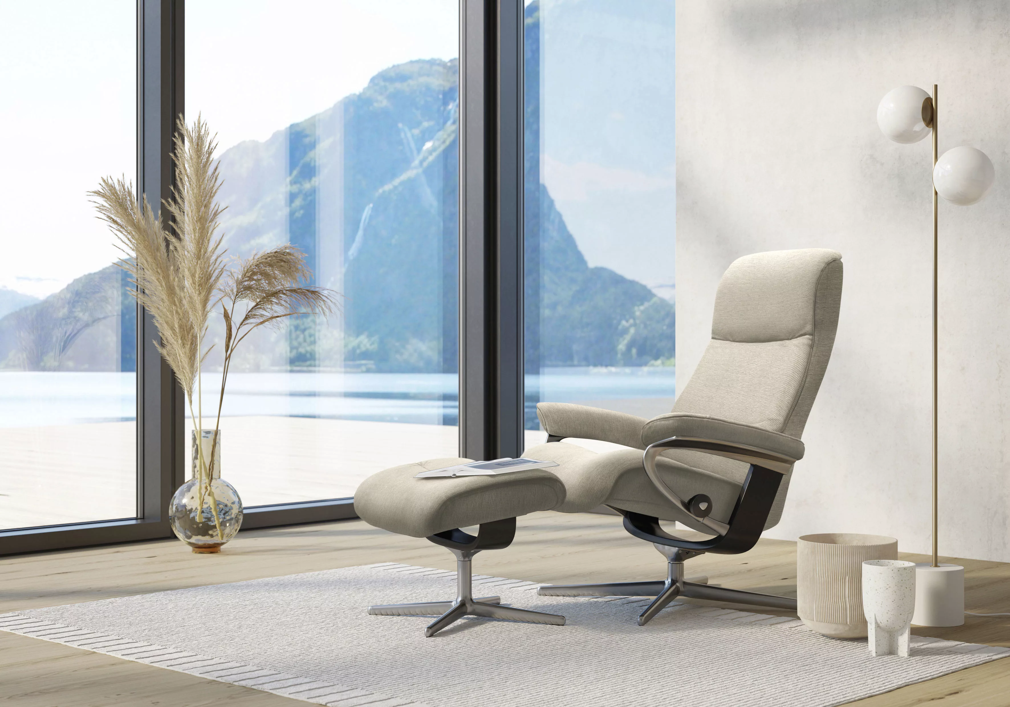 Stressless® Relaxsessel »View«, (Set, Relaxsessel mit Hocker), mit Hocker, günstig online kaufen