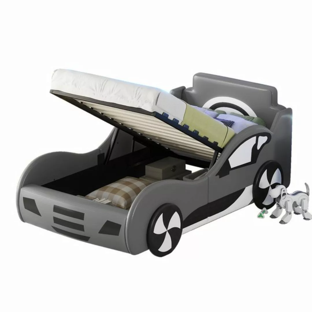 REDOM Kinderbett 90 x 200 Flachbett, Modell Autobett, Gästebett, mit Unterb günstig online kaufen