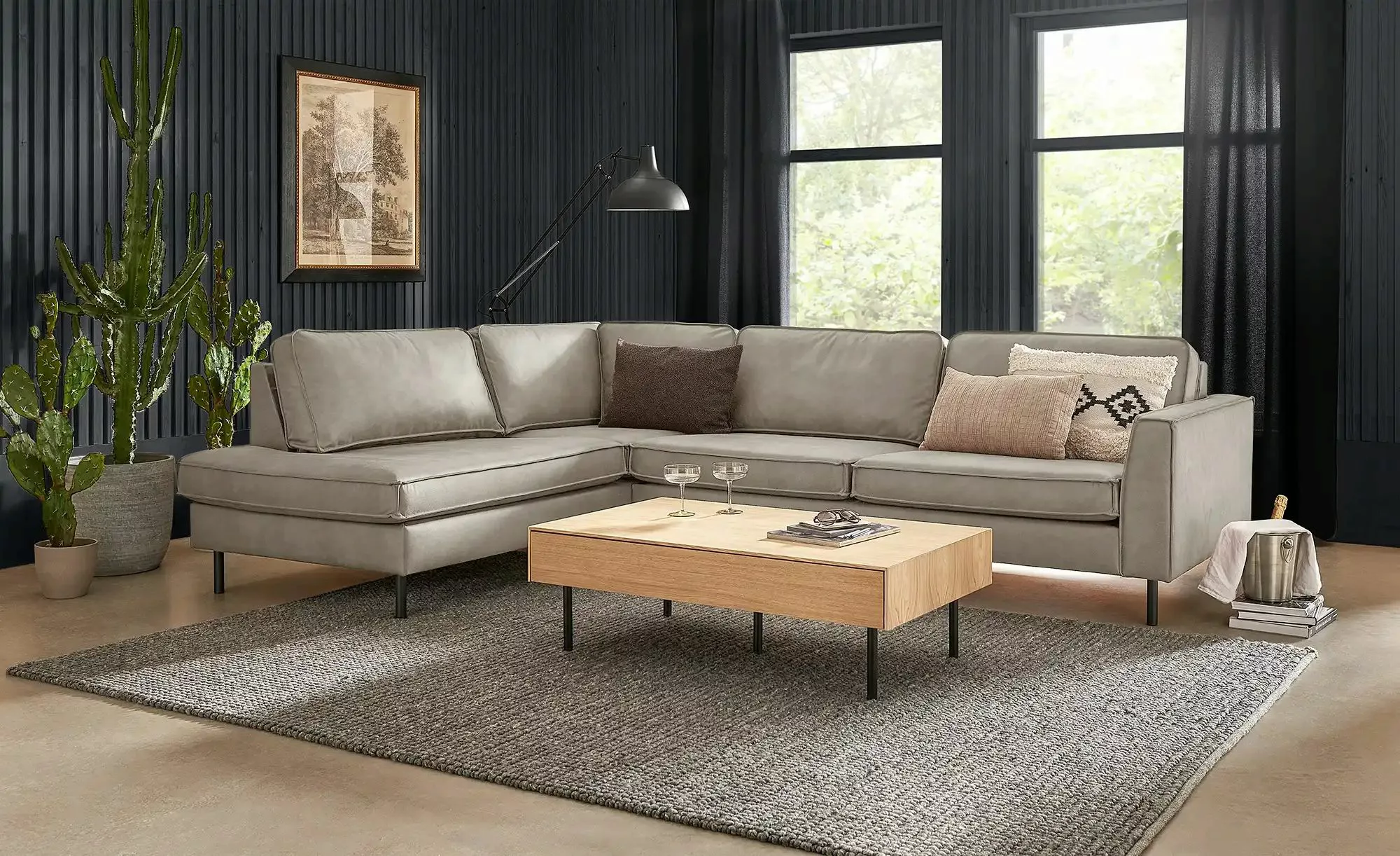 SOHO Ecksofa  Skaisa ¦ grau ¦ Maße (cm): B: 296 H: 85 T: 217.0 Polstermöbel günstig online kaufen