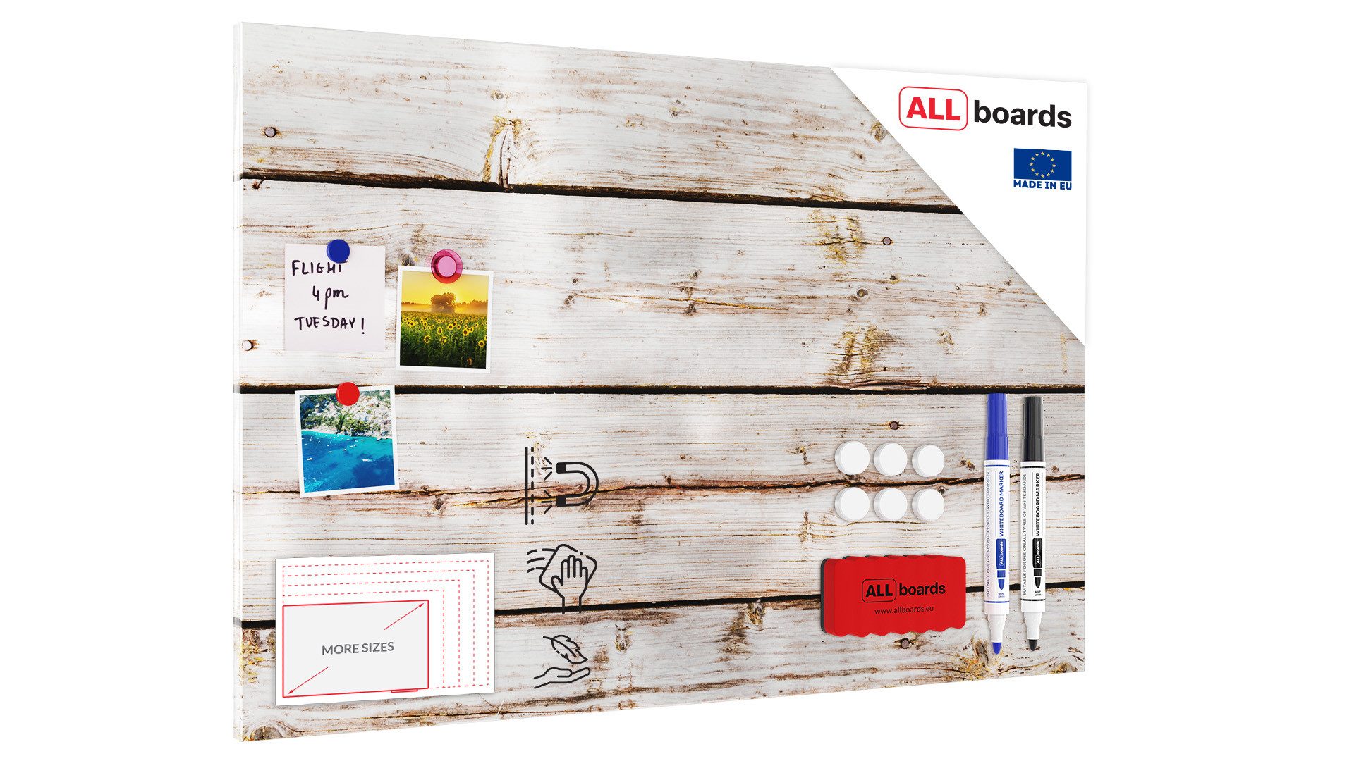 ALLboards Magnettafel Metallische Magnettafel, MetalBoard, HELLES günstig online kaufen