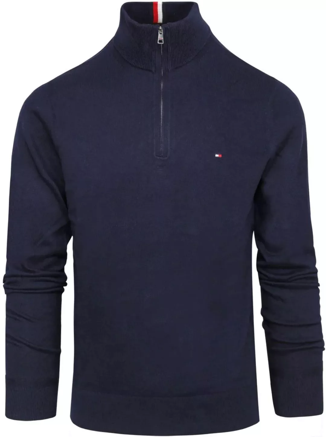 Tommy Hilfiger Half Zip Pullover Navy - Größe L günstig online kaufen