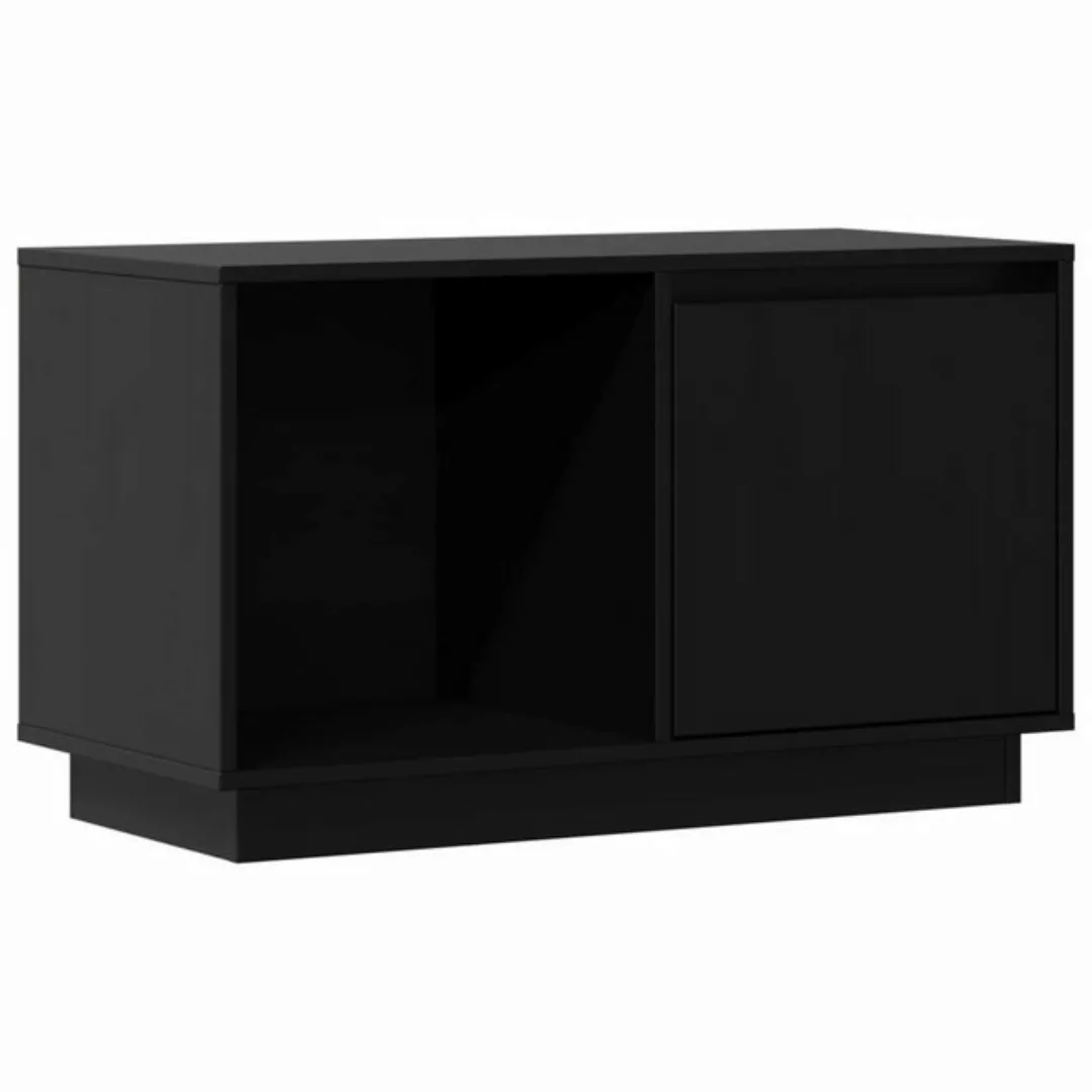 vidaXL TV-Schrank TV-Schrank Schwarz 74x35x44 cm Massivholz Kiefer Sideboar günstig online kaufen